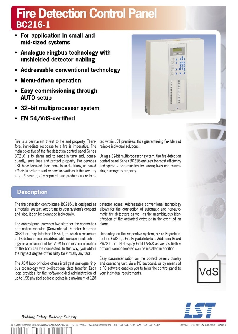 LST Vds BC216-1 User manual