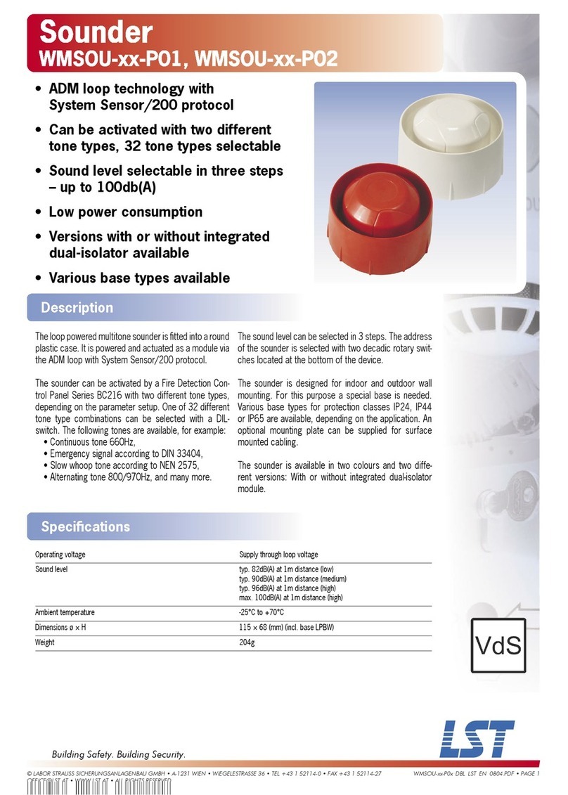 LST WMSOU-xx-P01 Specification sheet LST WMSOU-xx-P01 Specification sheet