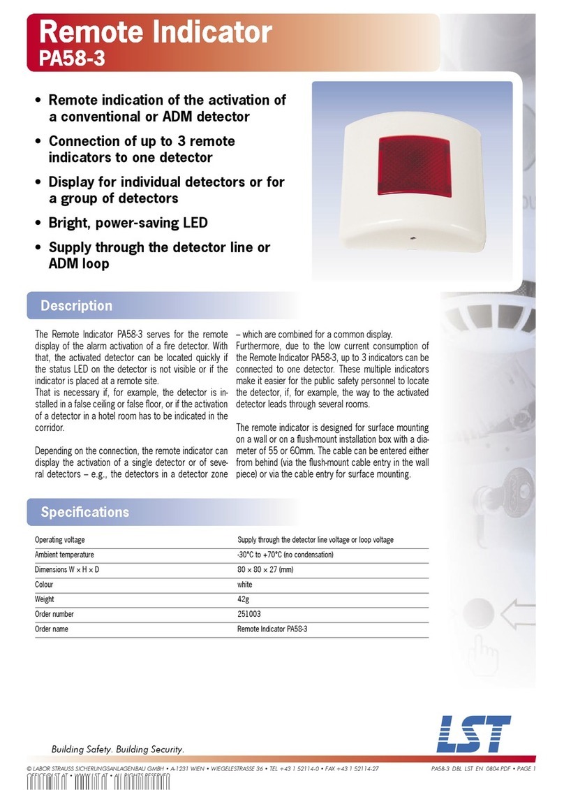 LST PA58-3 User manual