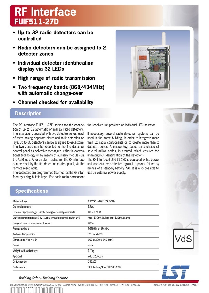 LST FUIF511-27D User manual