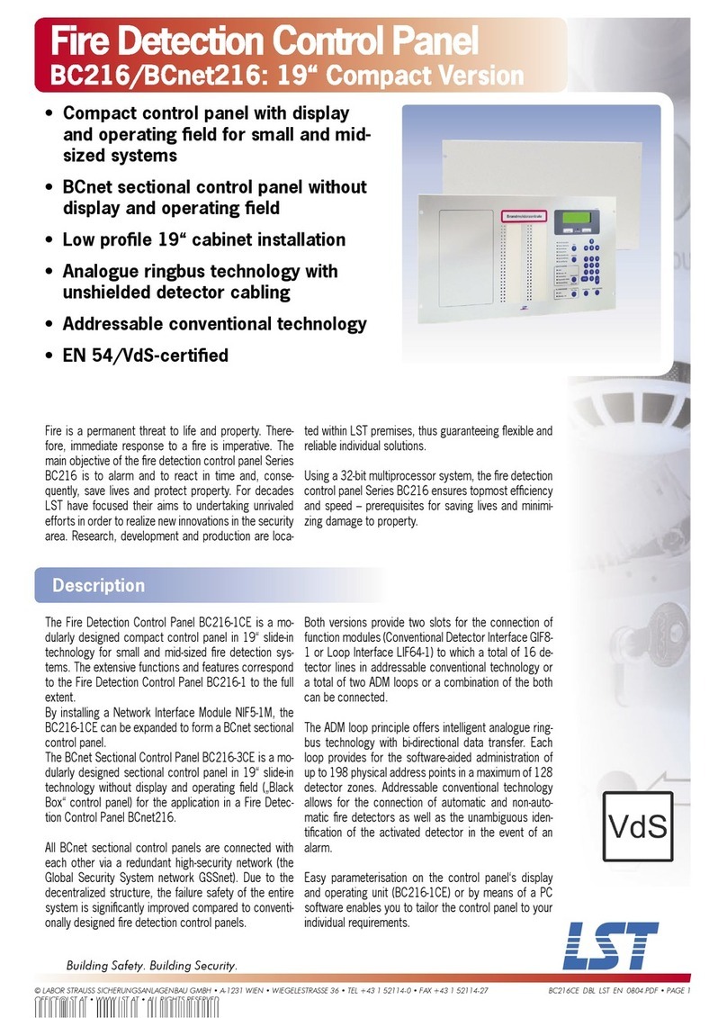 LST Series BC216 User manual
