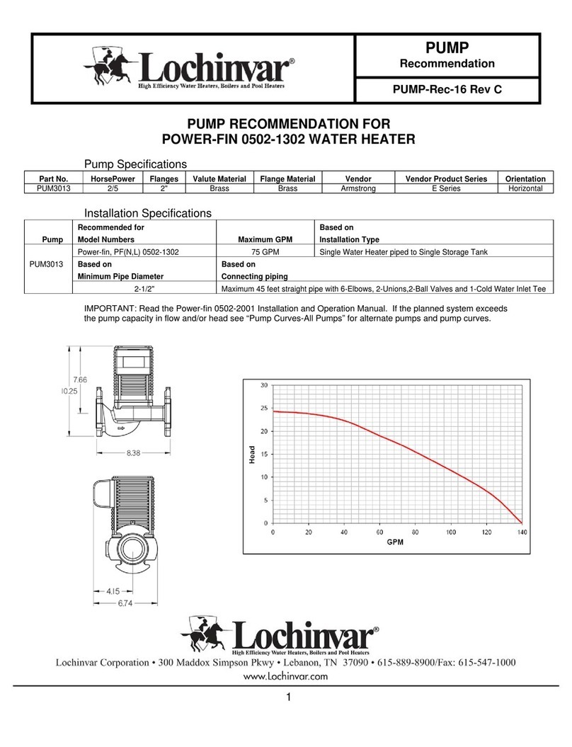 Lochinvar Power-fin 1302 supplementary guide Lochinvar Power-fin 1302 supplementary guide