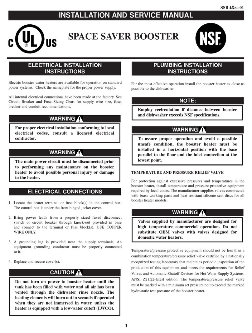 Lochinvar NSF SSB-i & s--01 Installation and service manual