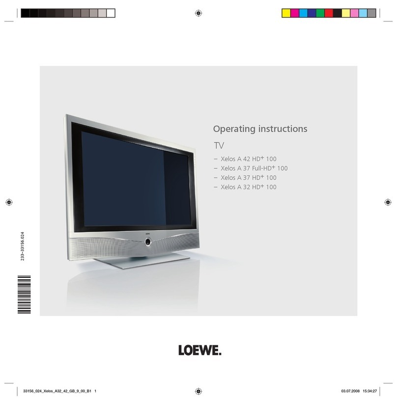 Loewe Xelos A 42 HD+ 100 User manual