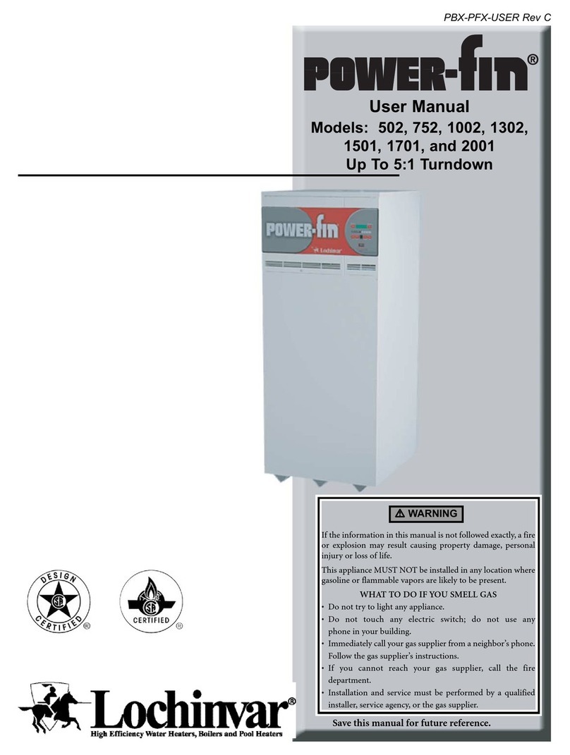 Lochinvar Power-fin 1002 User manual