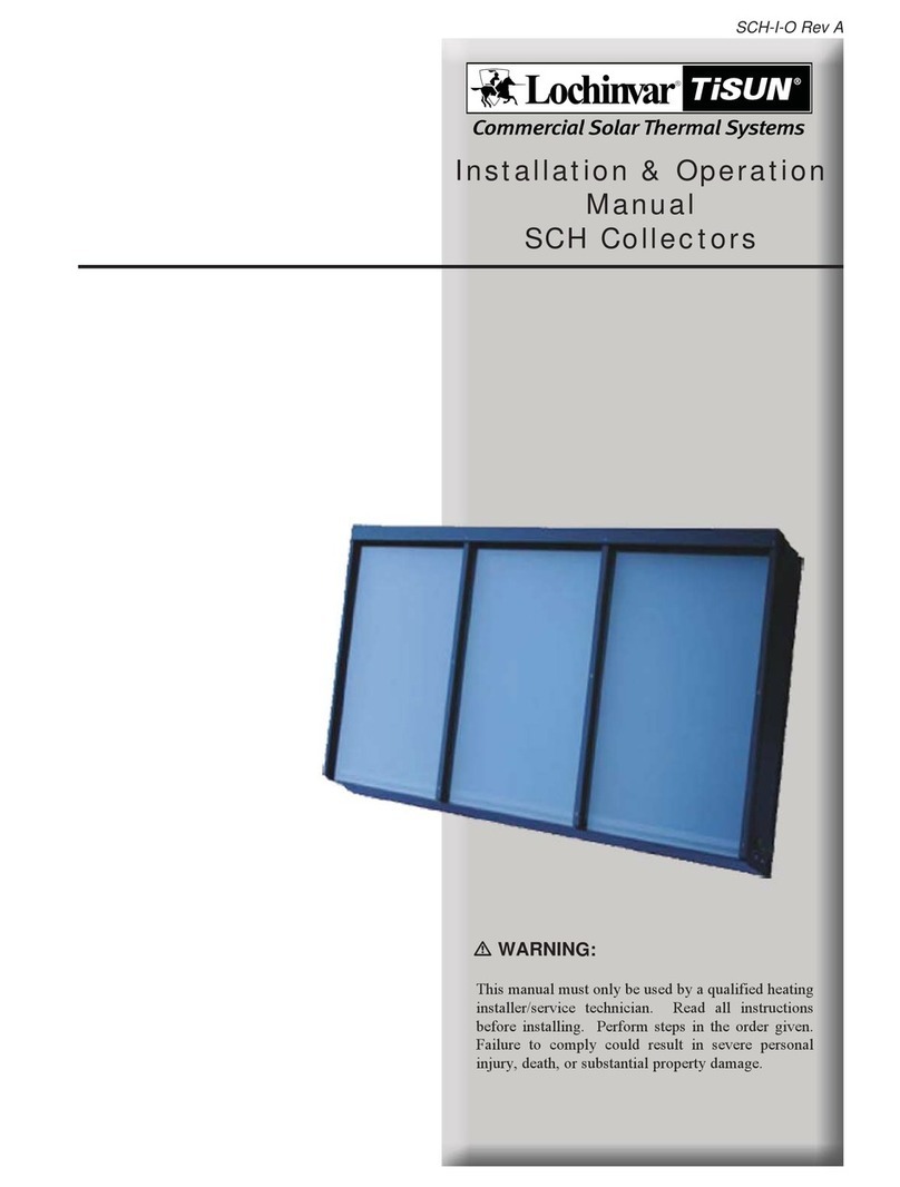 Lochinvar TISUN SCH-I-O Installation & operation manual