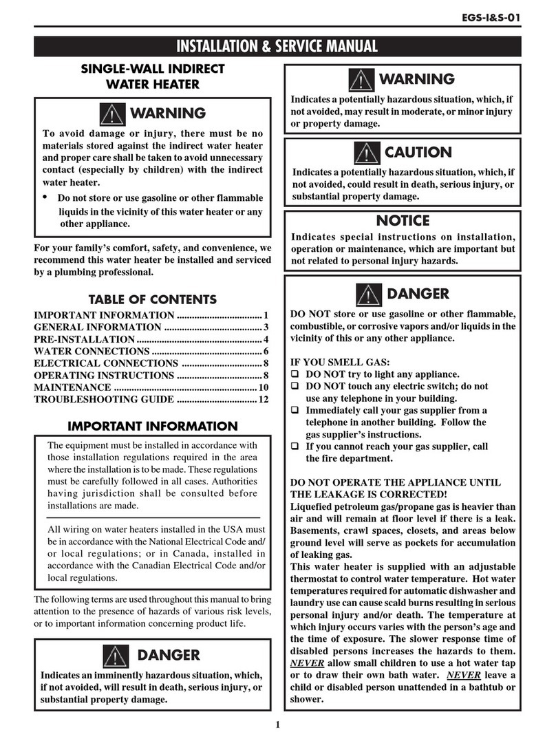 Lochinvar EGS-I&S-01 Installation & service manual