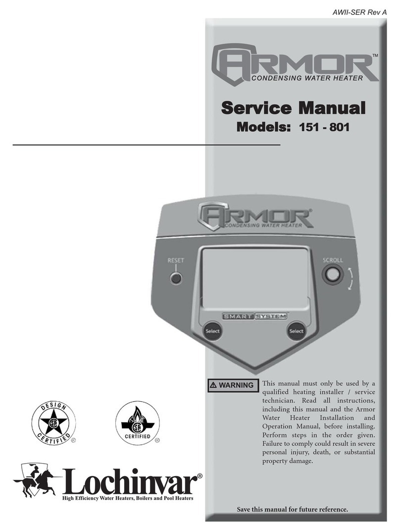 Lochinvar ARMOR 151 - 801 Service manual