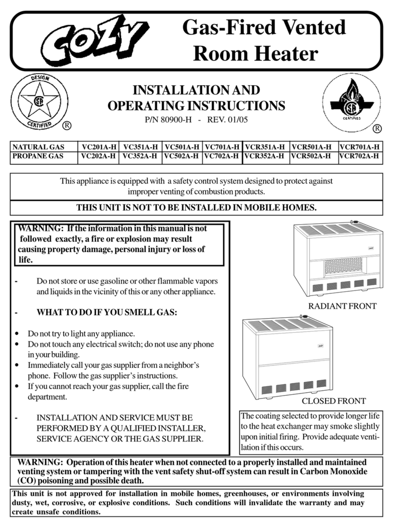 COZY VC201A-H and User manual