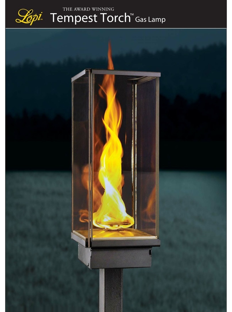 Lopi Tempest Torch Gas Lamp brochure