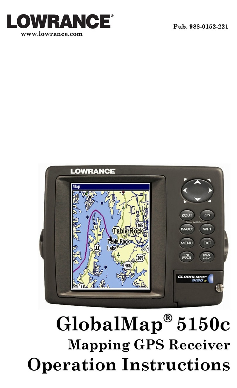 Lowrance GlobalMap 5150C Operation instructions