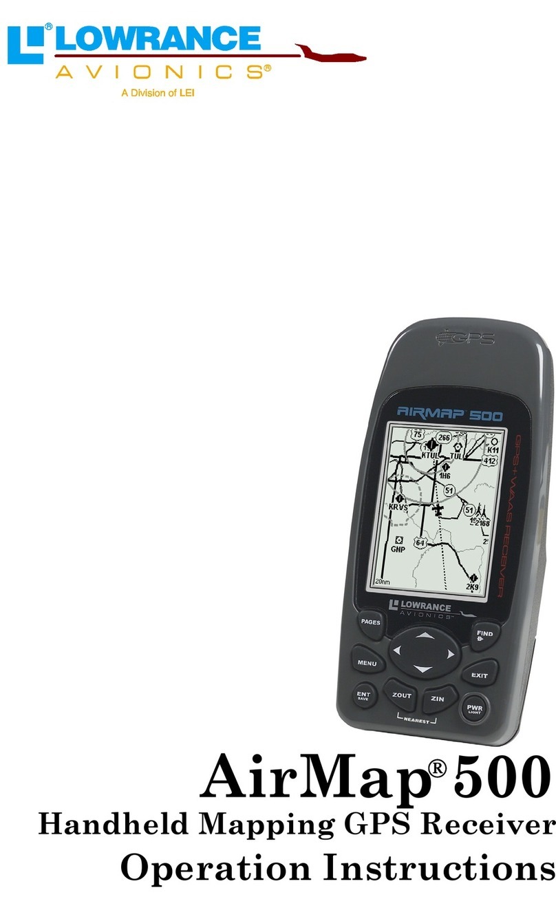 Lowrance AirMap 500 Operation instructions