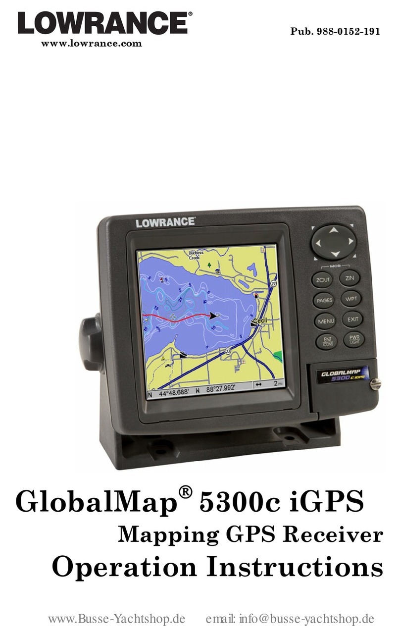Lowrance GlobalMap 5300C iGPS User manual