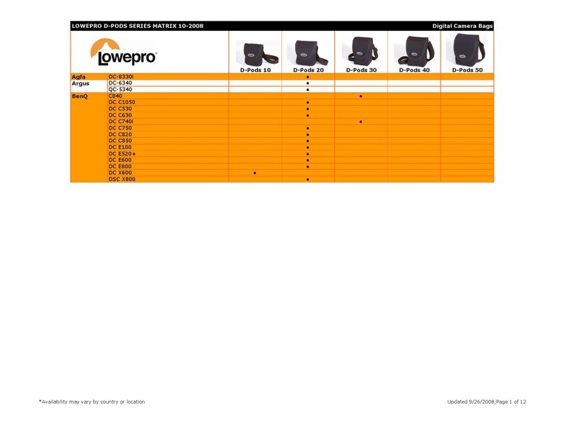 Lowepro C840 Compatibility guide