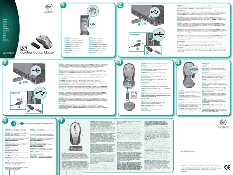 Logitech LX7 User manual