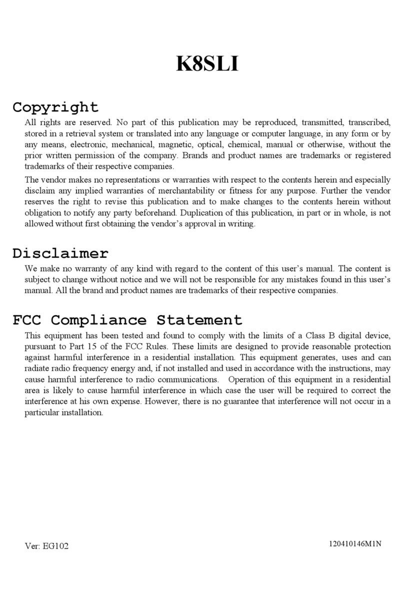 Albatron K8SLI User manual