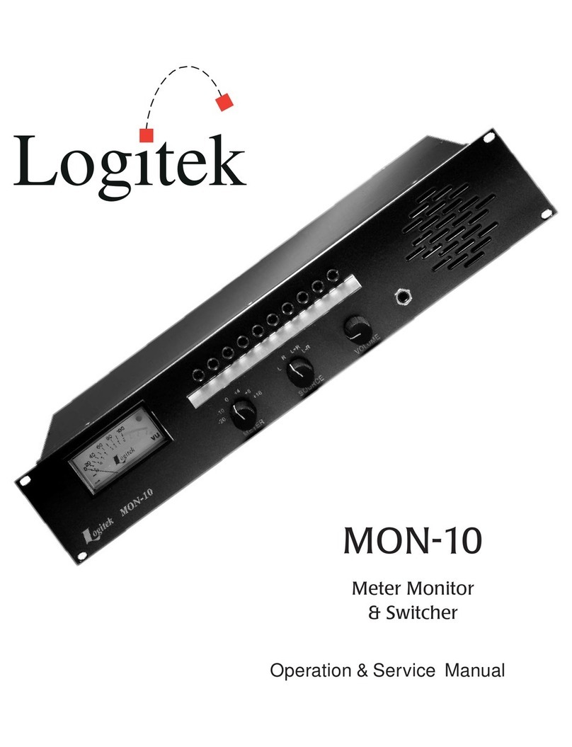 Logitek MON-10 Operation and service manual