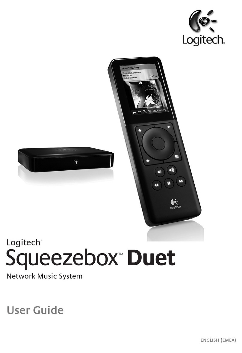 Logitech Squeezebox duet User manual