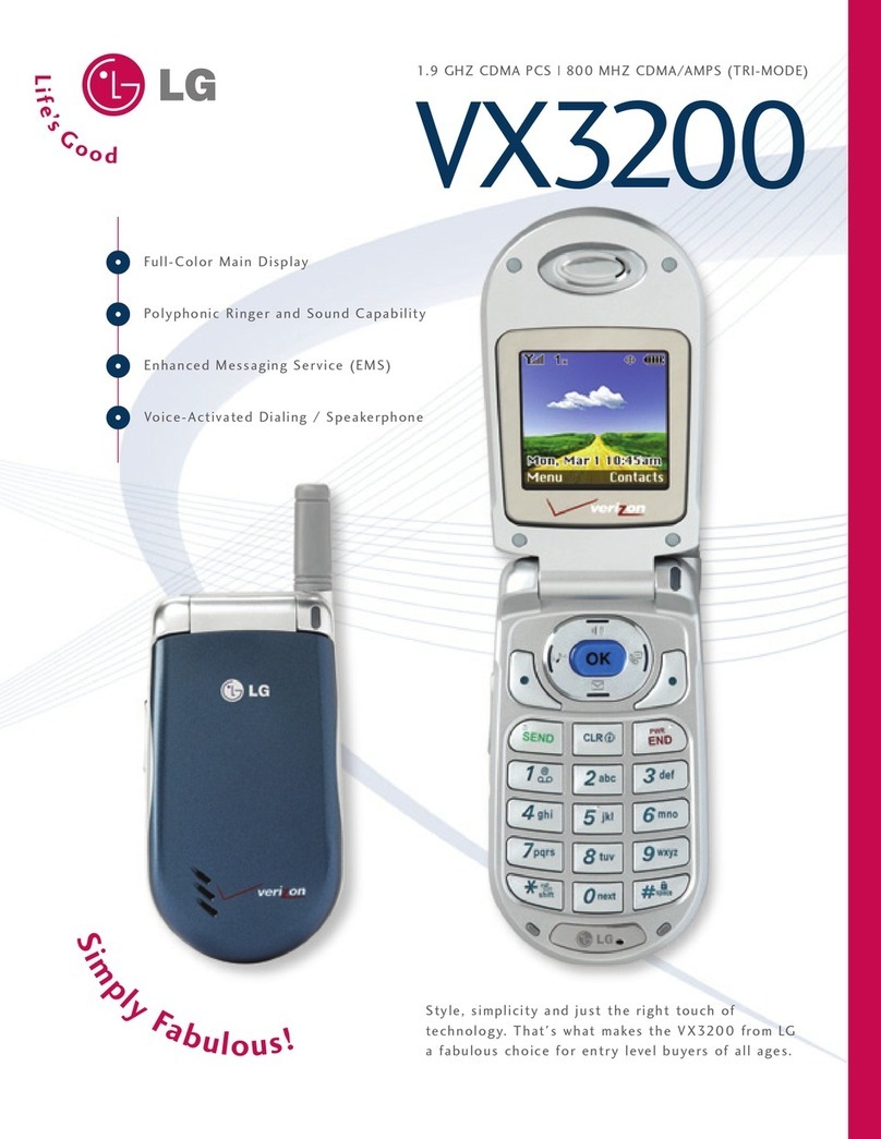 LG VX3200 User manual