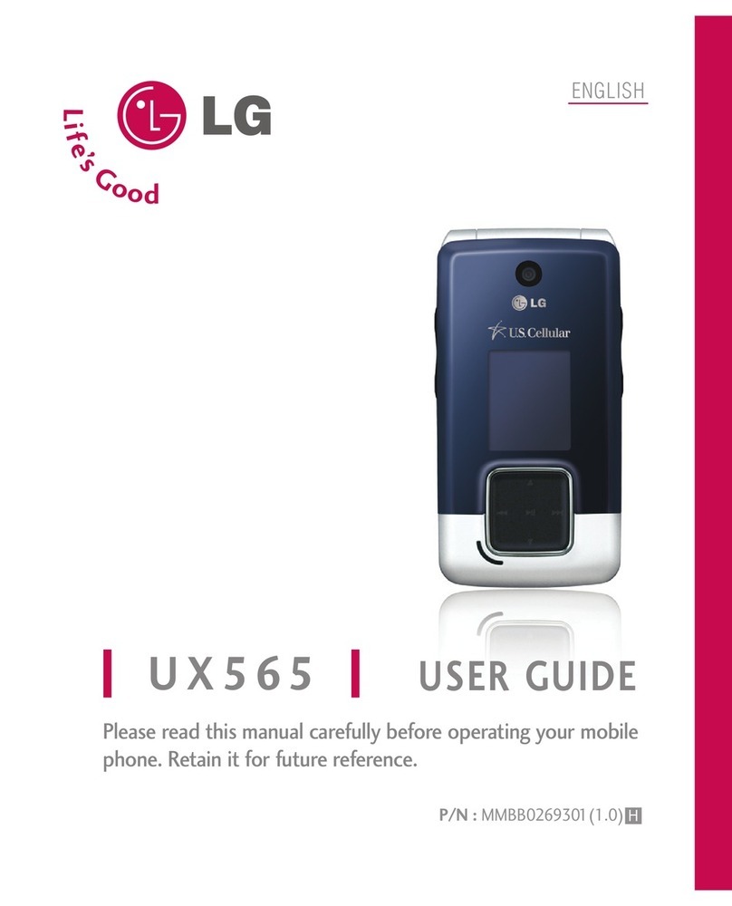 LG U.S. Cellular UX565 User manual