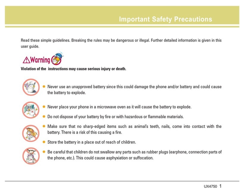 LG UX4750 User manual
