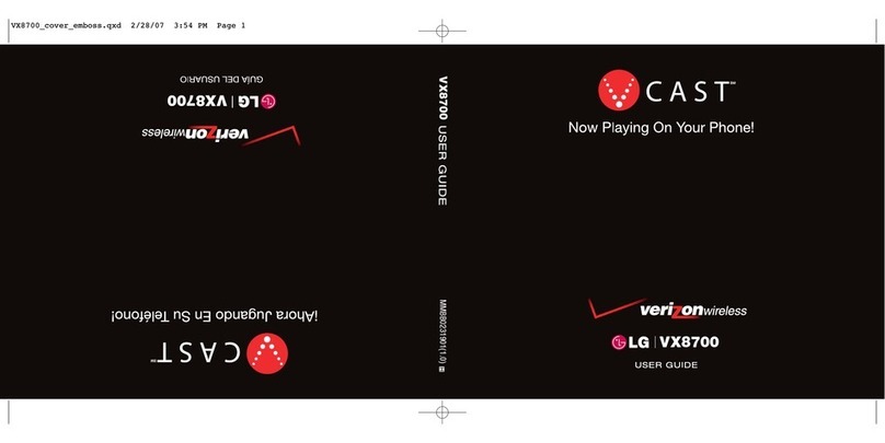 LG VX8700 User manual