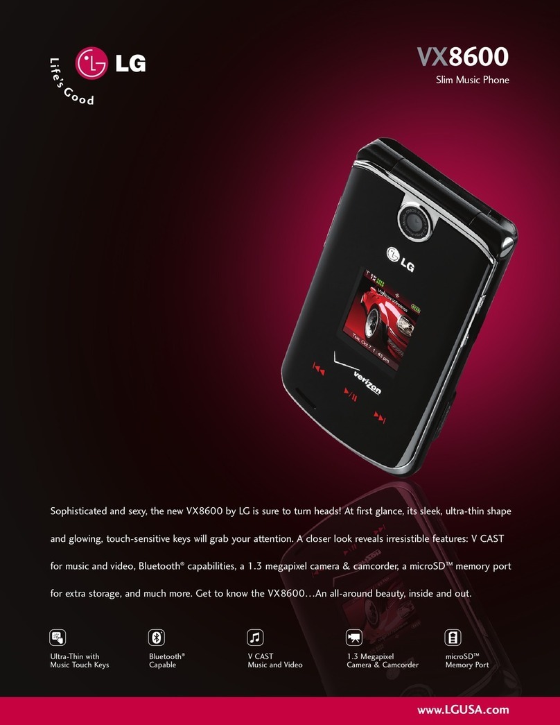 LG VX8600 User manual