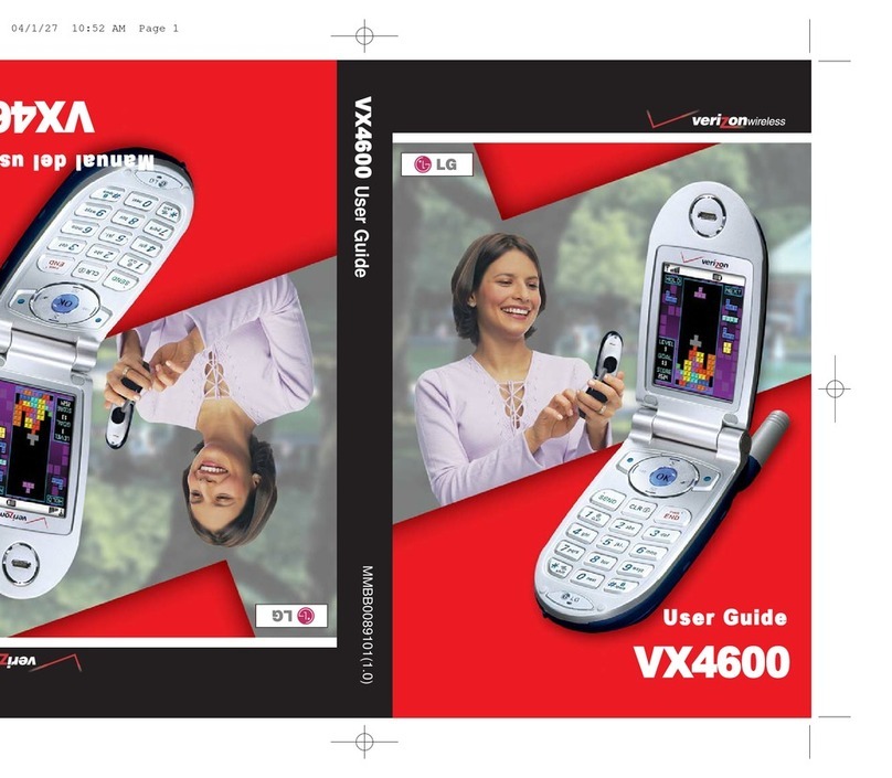 LG VX4600 user guide