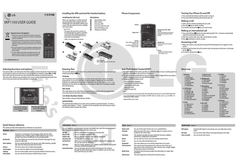 LG KP110 User manual