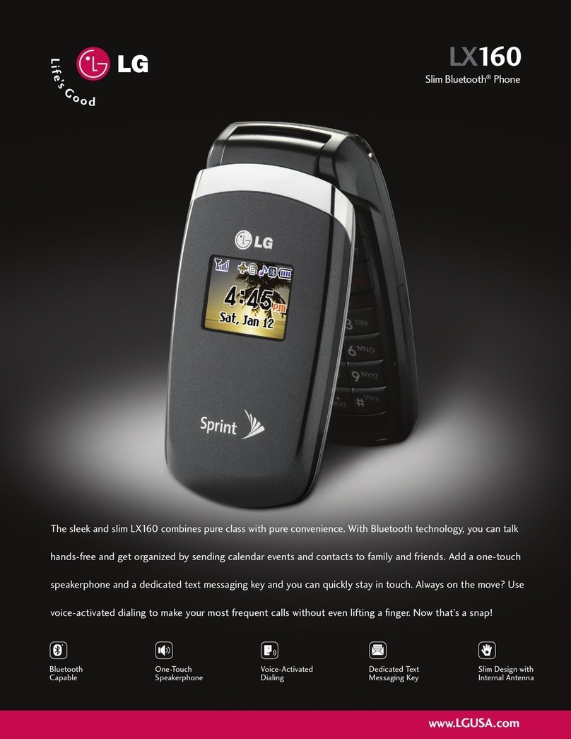 LG LX160 User manual