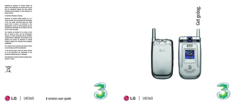 LG U8360 Specification sheet