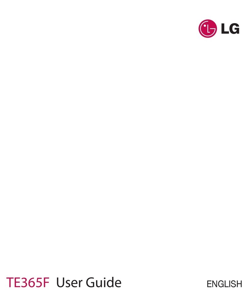 LG TE365F User manual