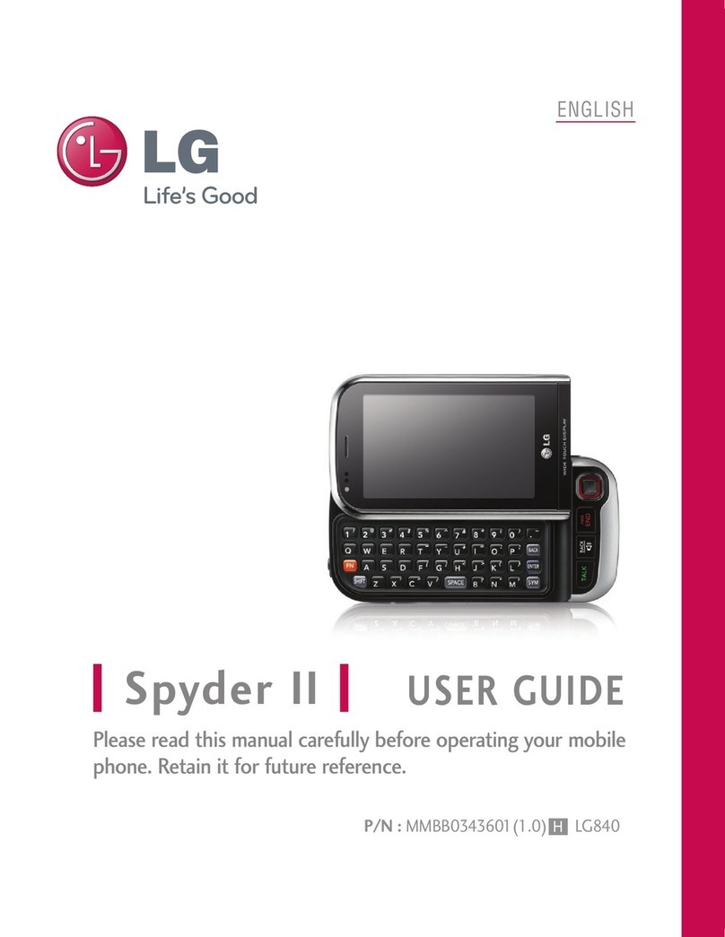 LG Spyder II MMBB0343601 User manual