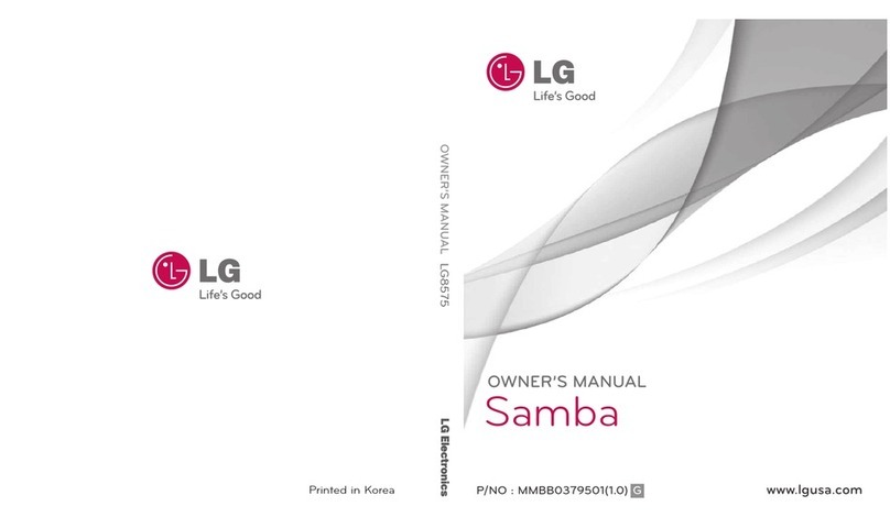 LG SAMBA 8575 owner's manual