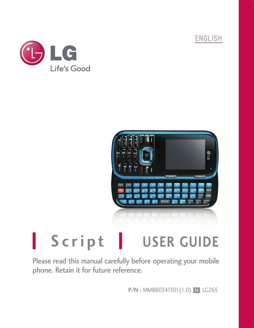 LG SCRIPT 265H User manual