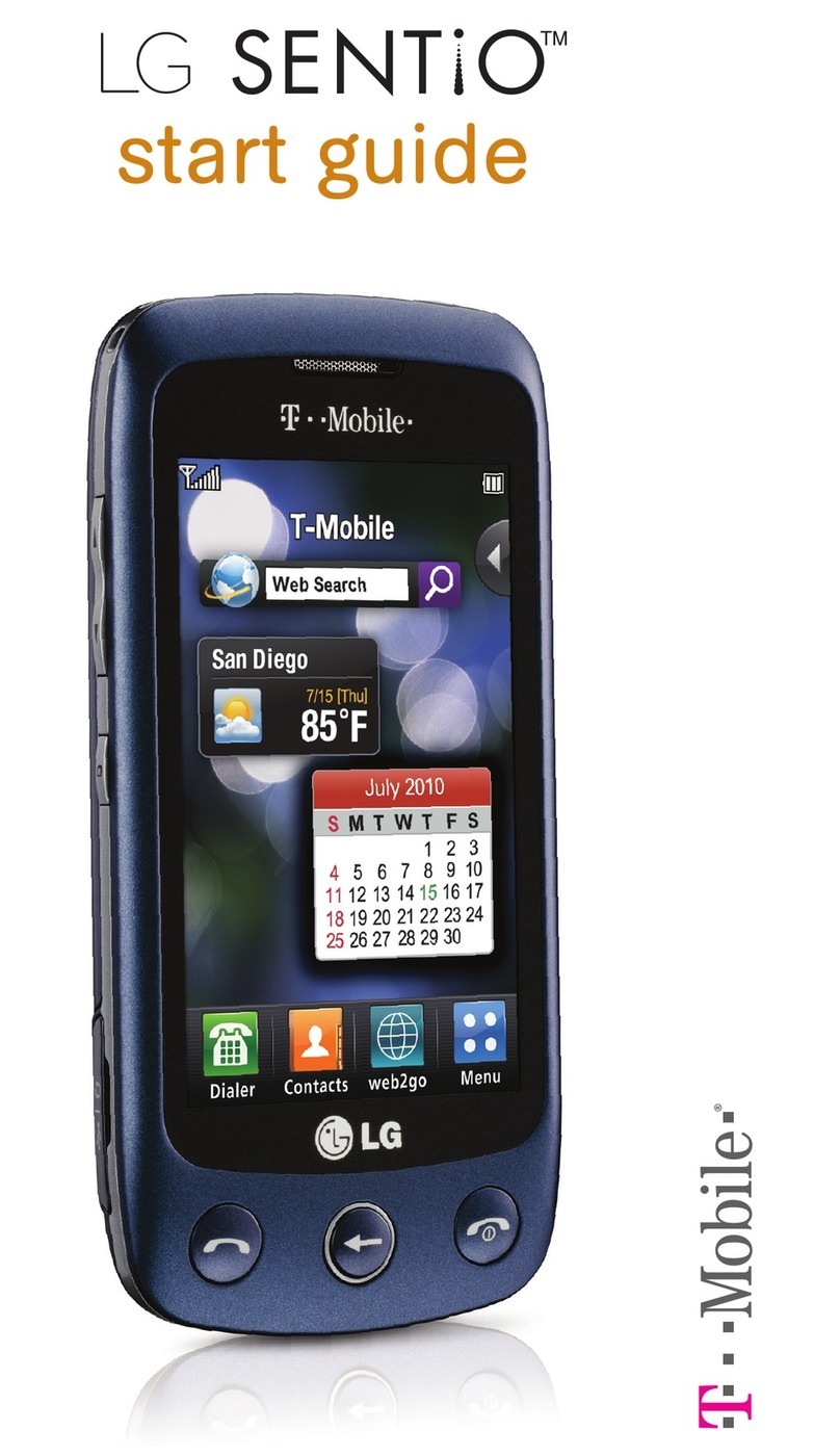 LG Sentio TM1690 User manual