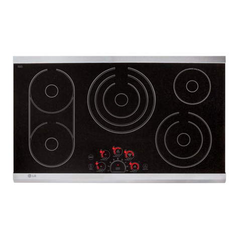LG LCE3081ST - 30in Smoothtop Electric Cooktop 5 Steady Heat... User manual