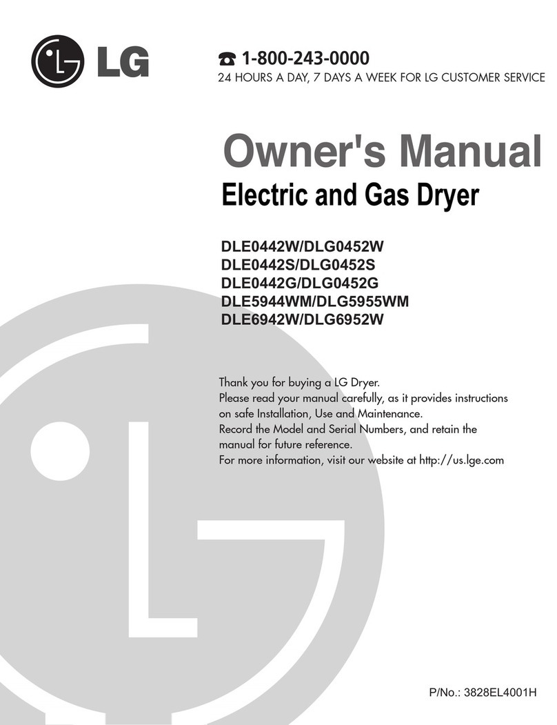 LG DLE0442G User manual