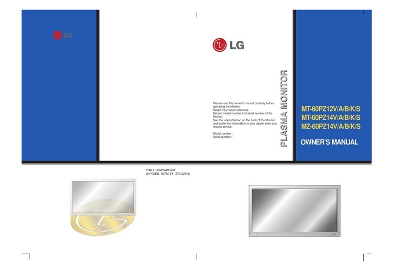 LG MT-60PZ12V, MT-60PZ12A, MT-60P User manual