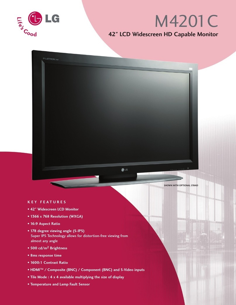 LG FLATRON M4201C Specification sheet