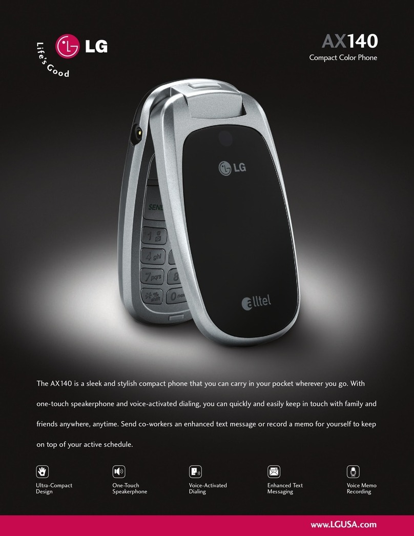 LG AX140 User manual