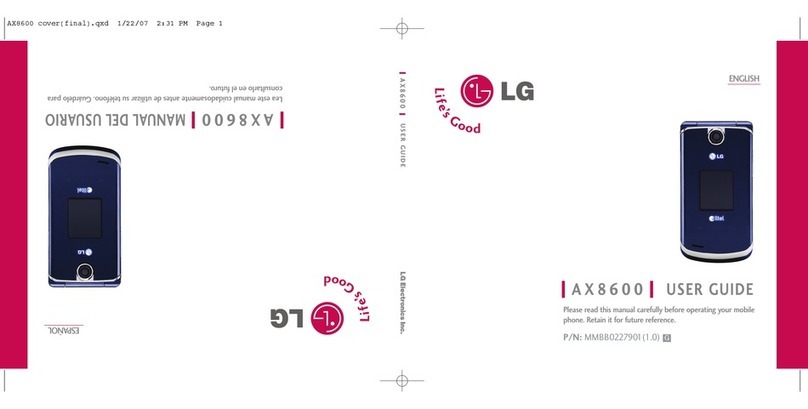 LG AX8600 User manual