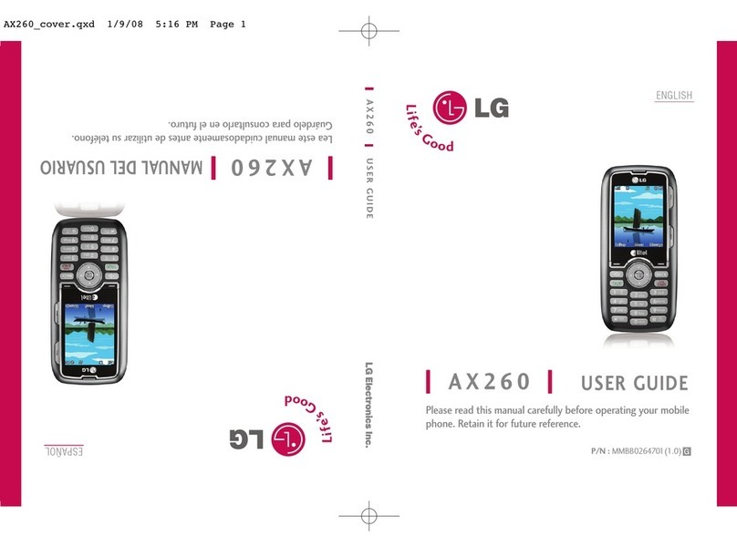 LG AX260 Citrus User manual