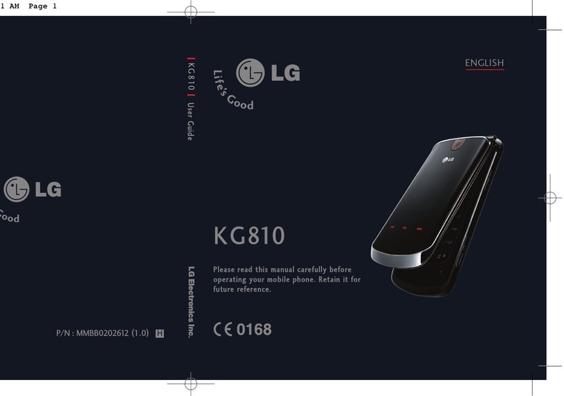 LG KG810 User manual
