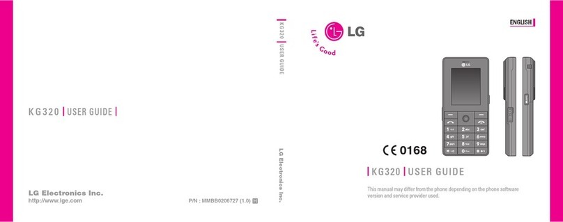 LG KG320 User manual