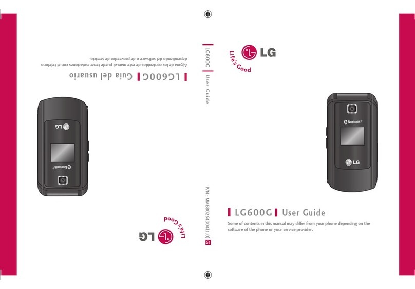 LG LG600G User manual