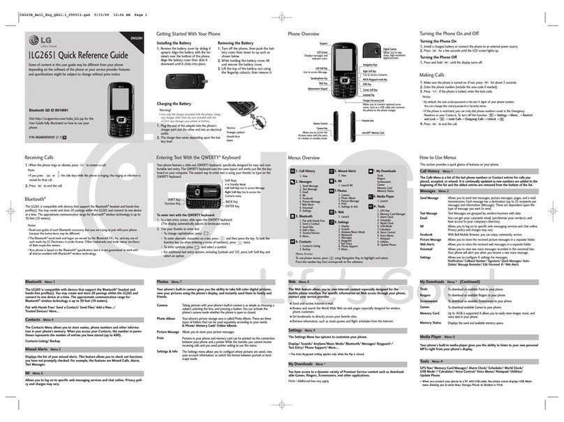 LG LG265 User manual