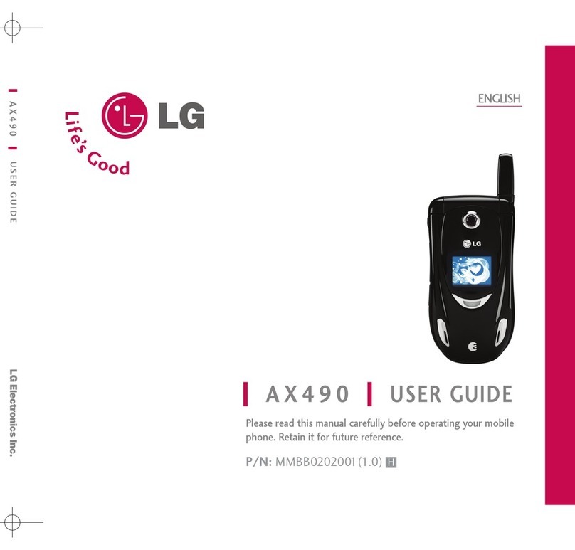 LG Fastap AX490 User manual