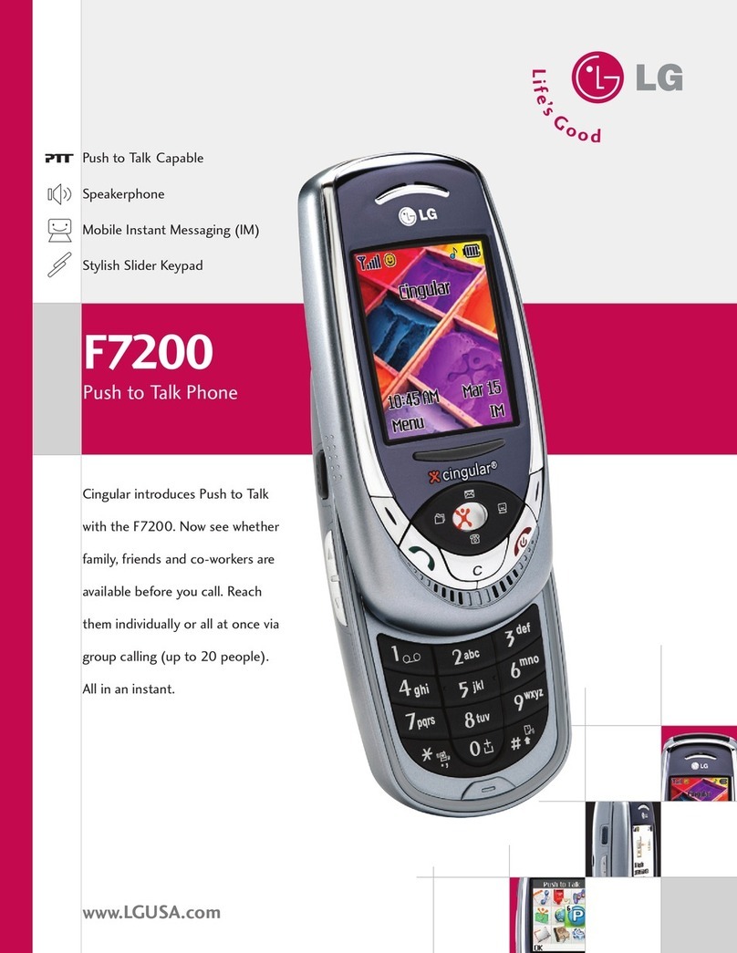 LG F7200 -  Cell Phone 24 MB User manual