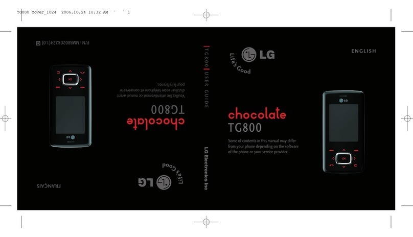 LG Chocalate TG800 User manual